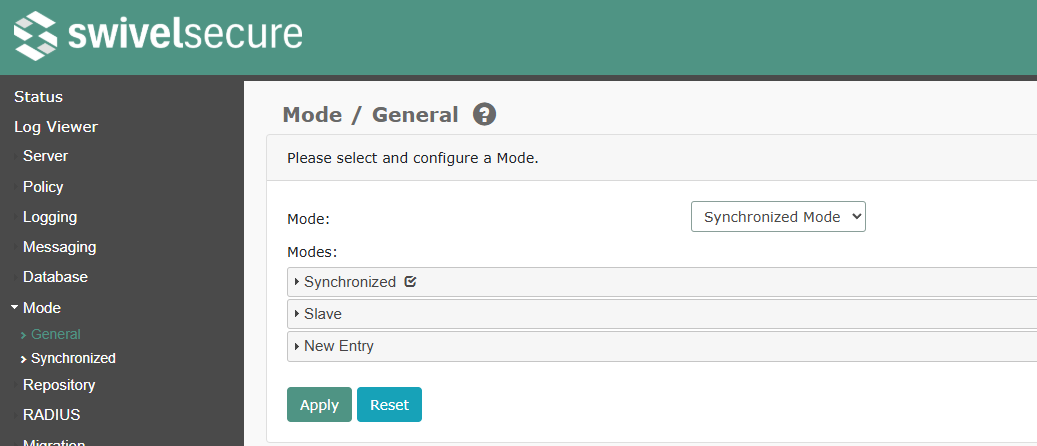 General Mode Diagram