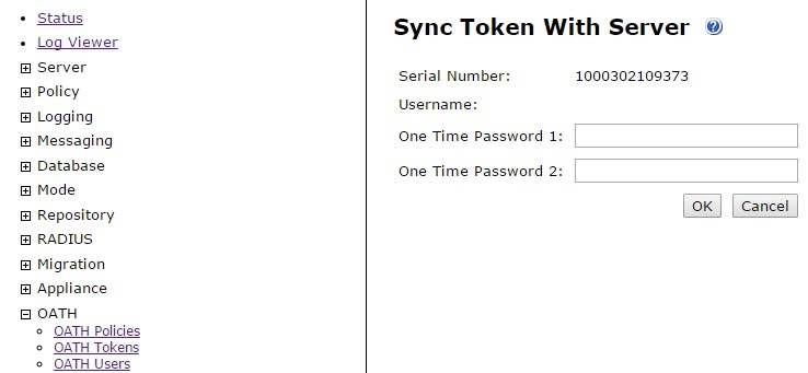 Sync Token With Server Screen