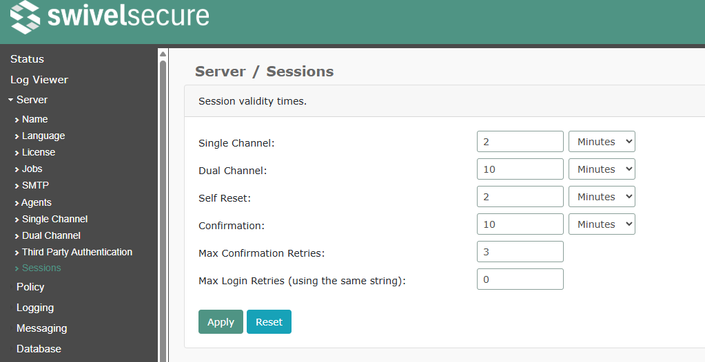 Session Timeouts