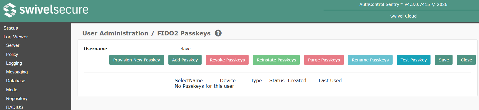 FIDO2 Passkeys