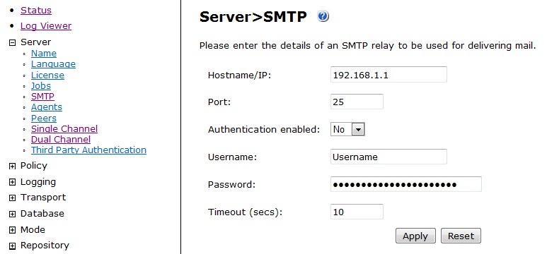 PINsafe 38 SMTP Credentials.jpg
