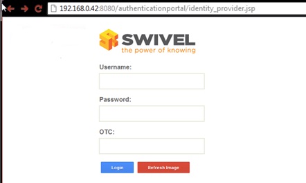 Swivel Authentication Portal login.jpg