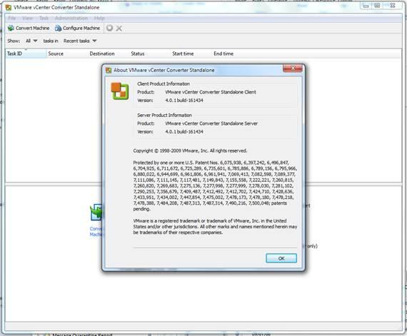 ... we going to use VMWARE vCENTER Converter Standalone Server v 4.0.1